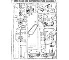 Kenmore 1106805501 gearcase/transmission diagram