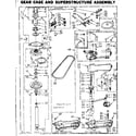 Kenmore 1106505905 gearcase/transmission diagram