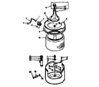 Kenmore 1106804113 tub and basket assembly diagram