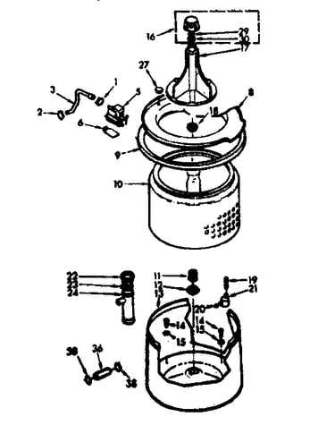 Tub and basket assembly