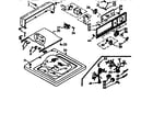 Kenmore 1106804113 top and console assembly diagram