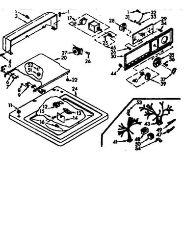 Top and console assembly