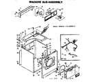 Kenmore 1106908200 machine sub-assembly diagram