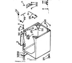 Kenmore 1106914711 cabinet parts diagram