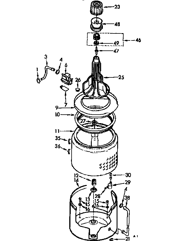 TUB AND BASKET ASSEMBLY