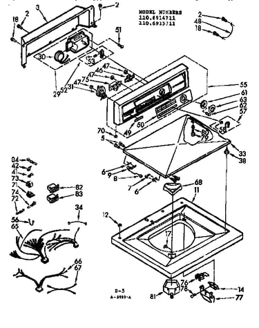 Top and console assembly