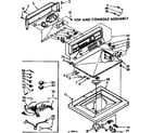 Kenmore 1106915713 top & console assembly diagram
