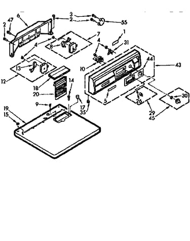 Top and console assembly