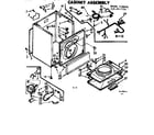 Kenmore 1106917721 cabinet assembly diagram