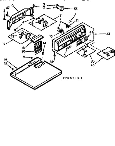 Top and console assembly