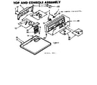 Kenmore 1106917722 top and console assembly diagram