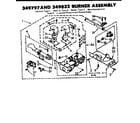 Kenmore 1106917722 burner assembly diagram