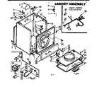 Kenmore 1106918720 cabinet assembly diagram