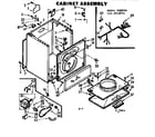 Kenmore 1106918721 cabinet assembly diagram