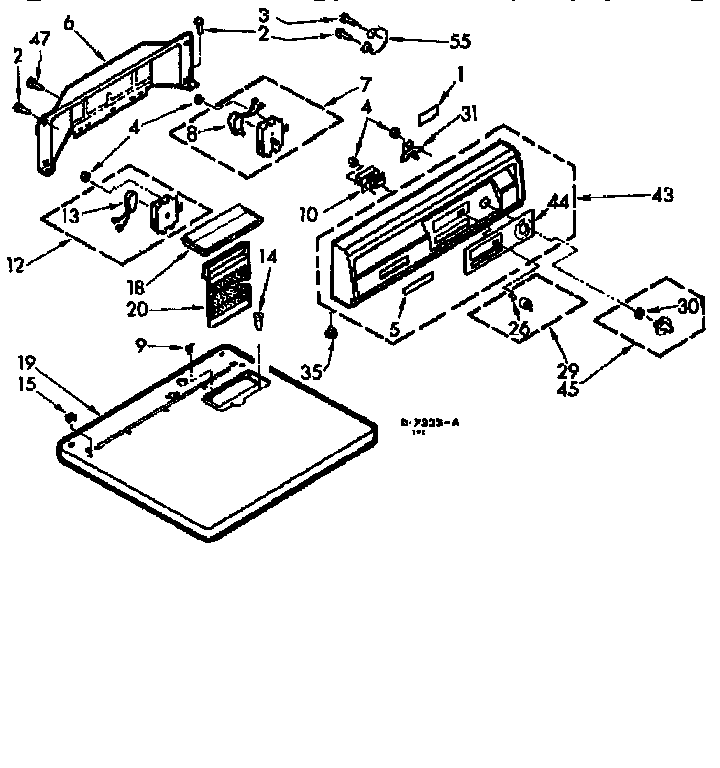TOP AND CONSOLE ASSEMBLY