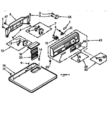 Top and console assembly