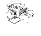 Kenmore 1106918722 top & console assembly diagram