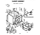 Kenmore 1106918722 cabinet assembly diagram