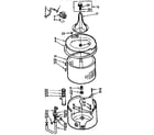 Kenmore 1107005409 tub and basket assembly diagram