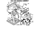 Kenmore 1107004409 top & console assembly diagram