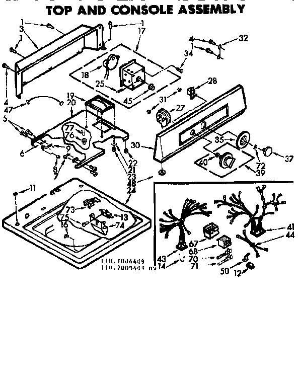 Top & console assembly