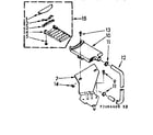 Kenmore 1107005409 suds filter assembly diagram