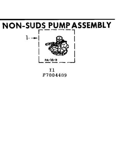 Non-suds pump assembly