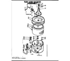 Kenmore 1107005513 tub and basket assembly diagram