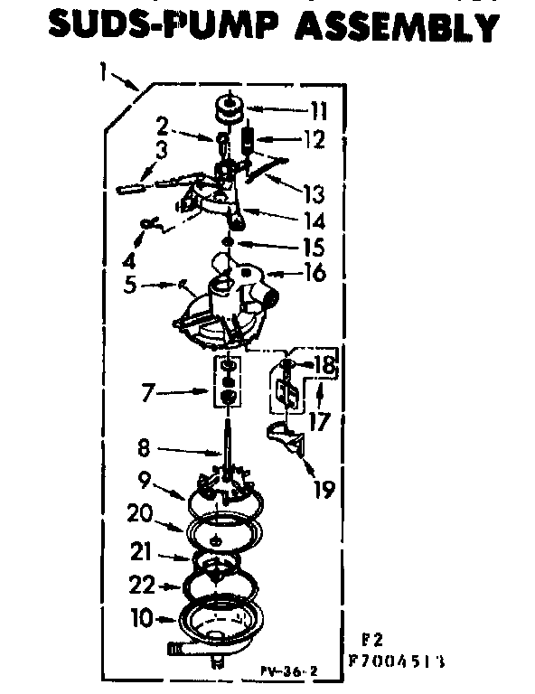 SUDS-PUMP ASSEMBLY