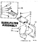 Suds-filter assembly