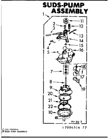 Suds-pump assembly