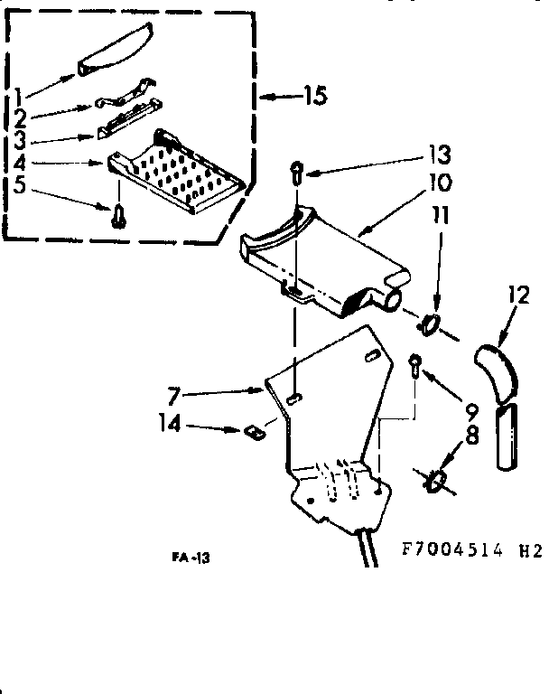 Non-suds filter assembly