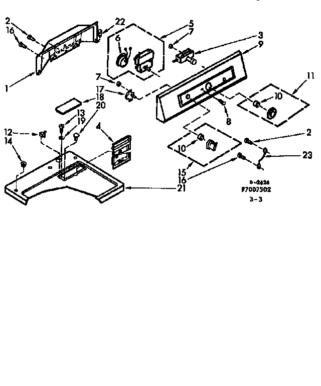 Top and console assembly