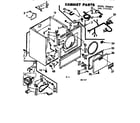 Kenmore 1107007521 cabinet assembly diagram