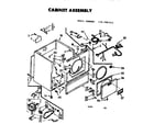 Kenmore 1107007522 cabinet assembly diagram