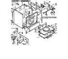 Kenmore 1107007700 cabinet assembly diagram