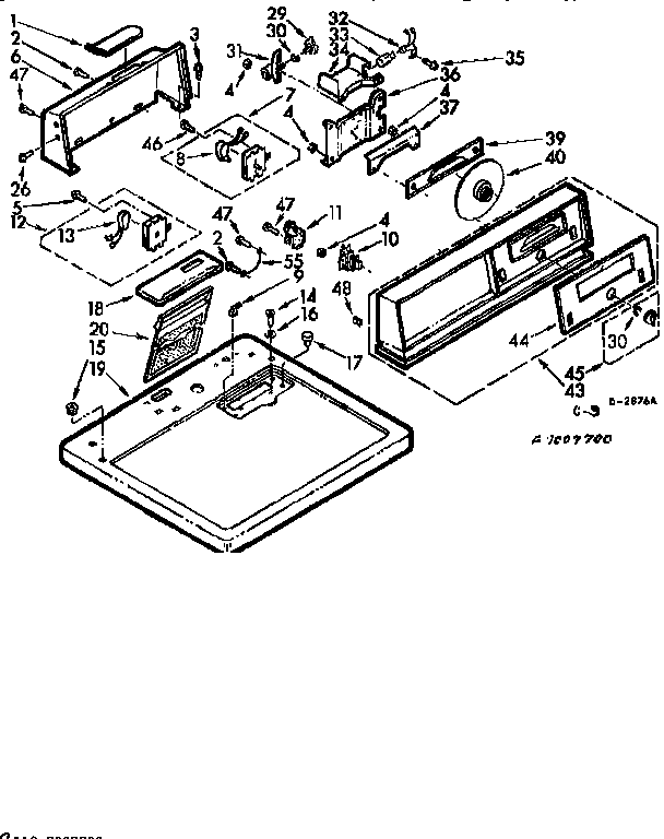 TOP AND CONSOLE ASSEMBLY