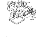 Kenmore 1107007700 top and console assembly diagram