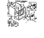 Kenmore 1107008520 cabinet assembly diagram