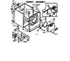 Kenmore 1107008521 cabinet assembly diagram