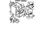 Kenmore 1107008531 cabinet assembly diagram