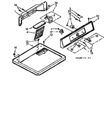 Top & console assembly