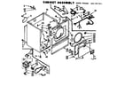 Kenmore 1107017611 cabinet assembly diagram