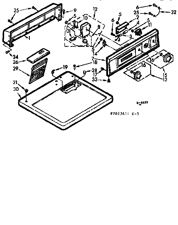 TOP AND CONSOLE ASSEMBLY