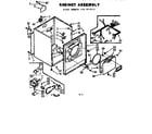Kenmore 1107018611 cabinet assembly diagram