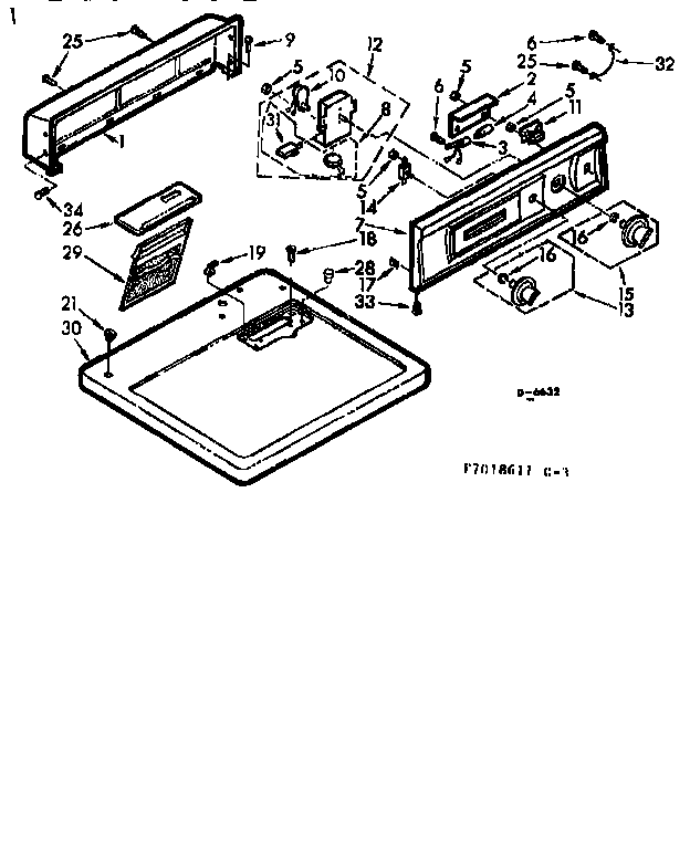 Top and console assembly