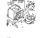Kenmore 1107107802 cabinet assembly diagram