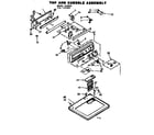 Kenmore 1107108802 top and console assembly diagram