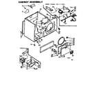 Kenmore 1107117032 cabinet assembly diagram