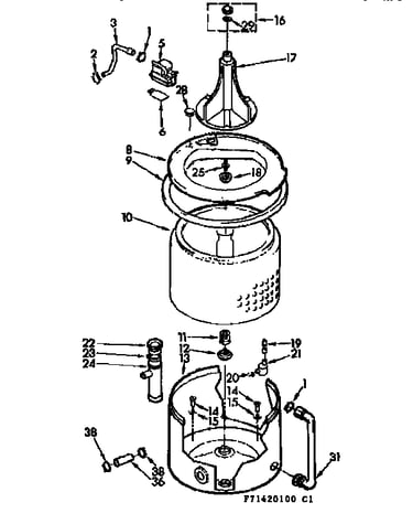 Tub and basket assembly